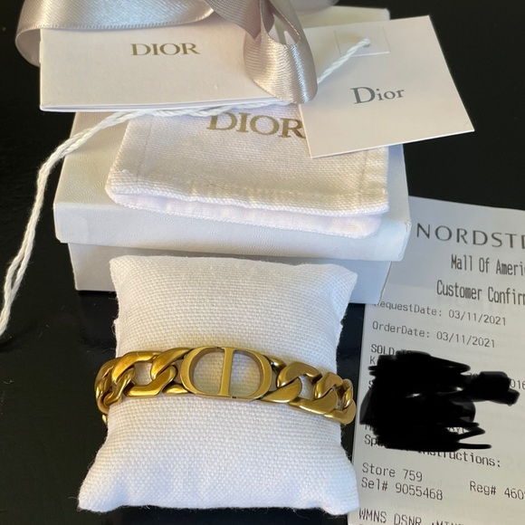 GORGEOUS NEW DIOR GOLD LINK CD BRACELET - Picture 3 of 7